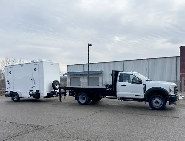 Pinnacle Luxury Restrooms delivery and setup for restroom trailer rental South Carolina
